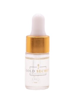 Gold Secret Nagelriemolie  Is een zeer voedende, natuurlijke en plantaardige olie die gebruikt wordt om de nagels en nagelrieme