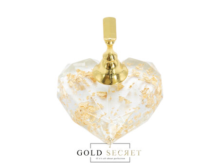 Gold Secret Tip Houder Hart