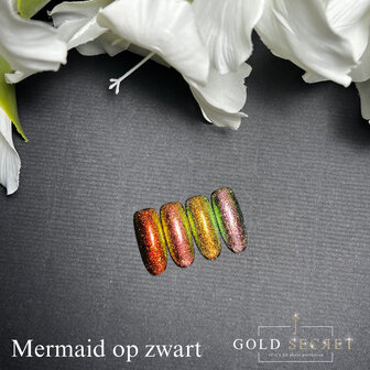 gold secret gel polish mermaid