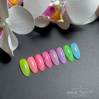 gold secret gel polish 75-82 met cateye holo