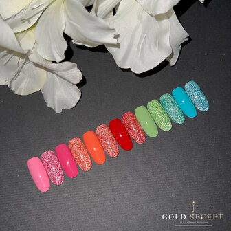 Gold Secret neon star met pastel