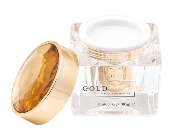 gold secret builder gel white