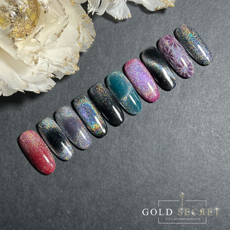 Gold Secret Gel Polish Holo Cateye