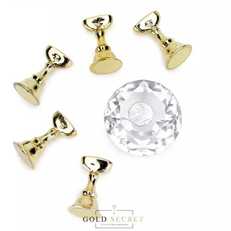 Gold Secret Tip Houder Diamant