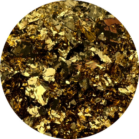 Gold Secret Chrome Flakes goud