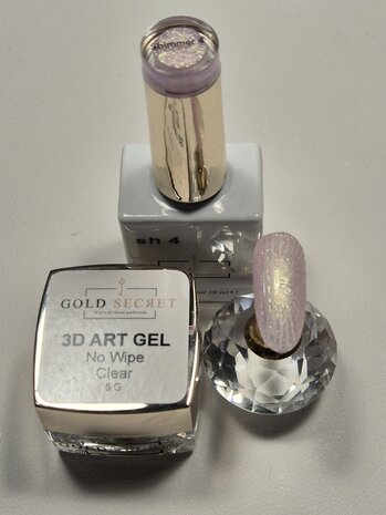 Gold Secret 3D Art Gel No Wipe Clear