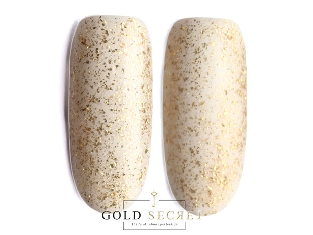 gold secret top coat flakes